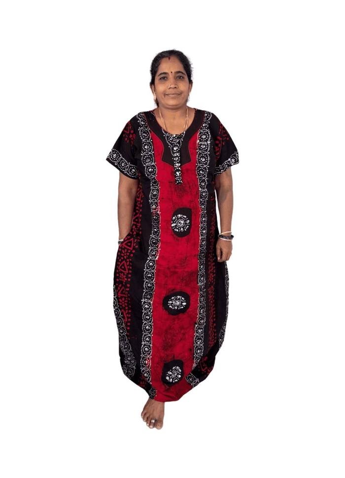 Bathik Nighty Zip