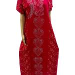 Stone Work Embroidery Nighty