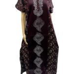 Stone Work Embroidery Nighty