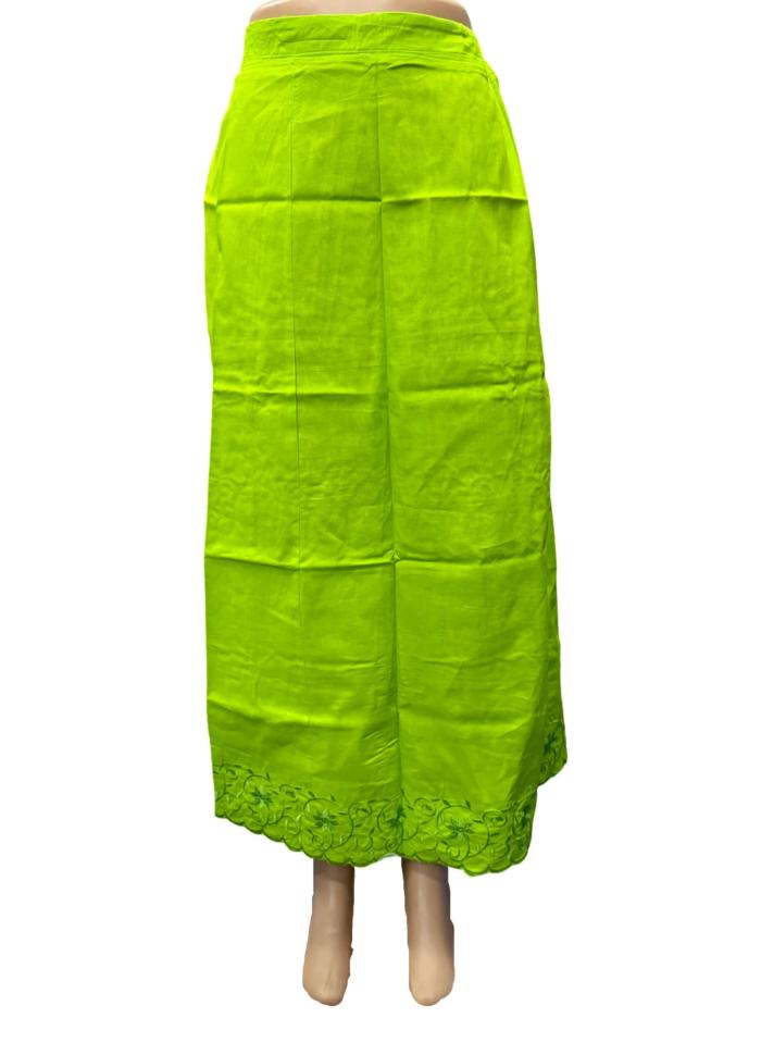 Big Embroidery Inskirts Poplin