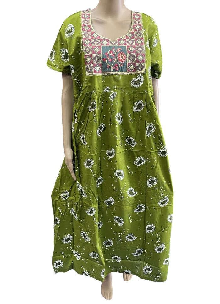 Frock Embroidery Nighty