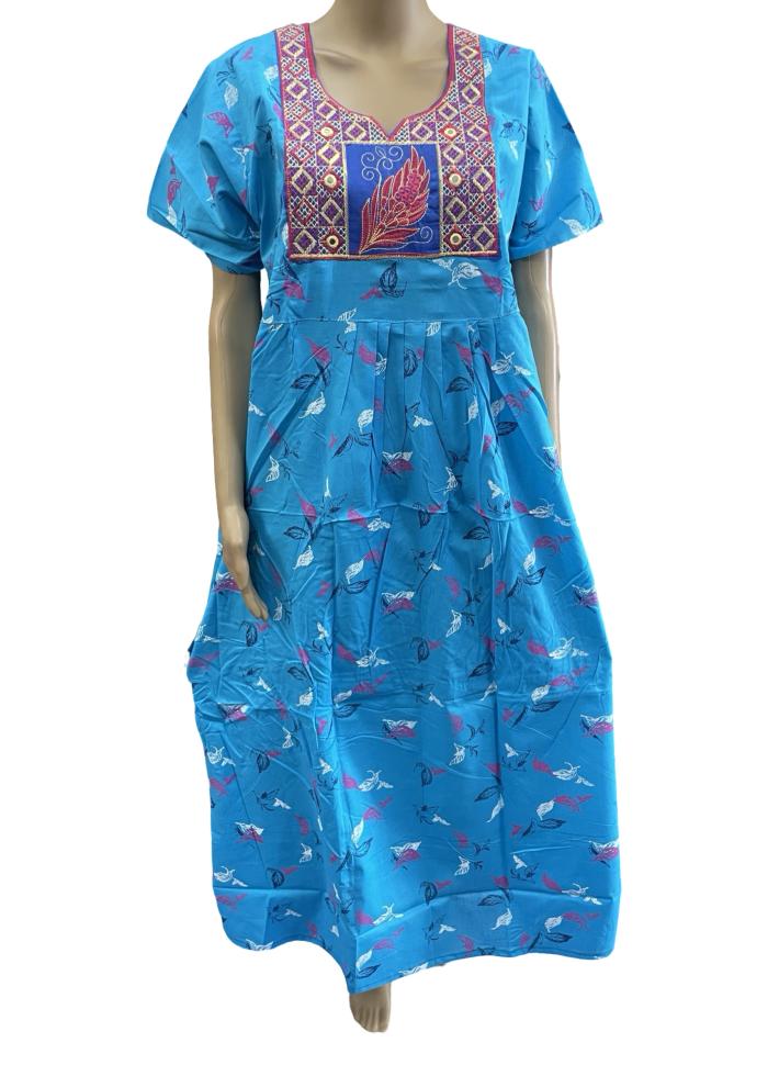 Frock Embroidery Nighty