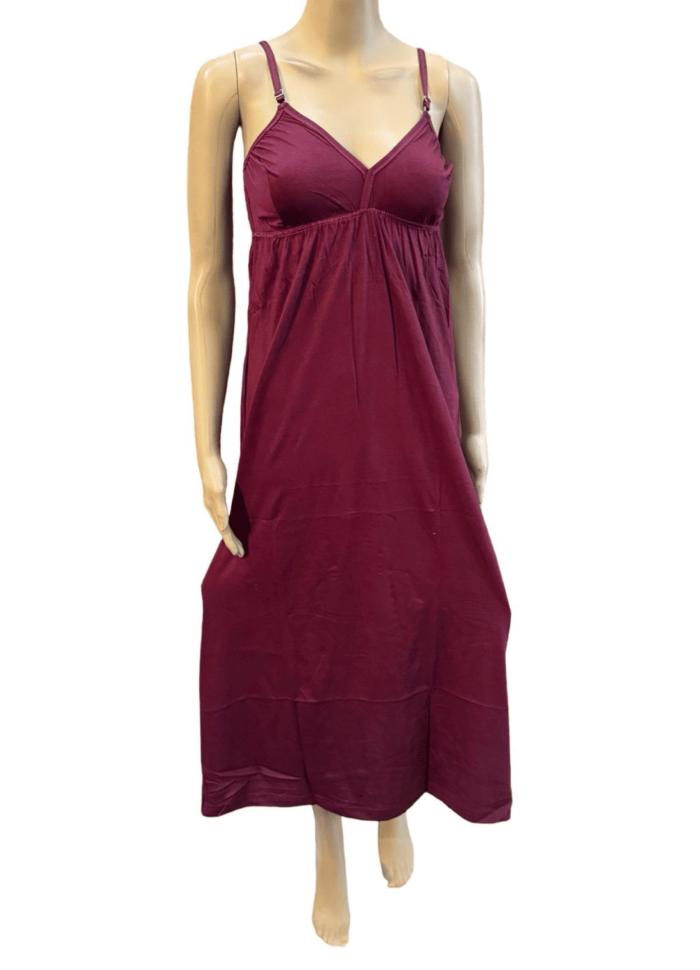 BRA ATTACHED NIGHTY SLIP