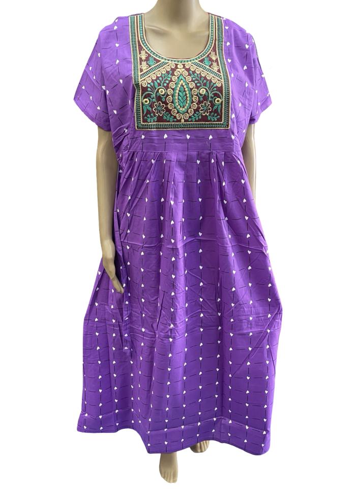 Frock Embroidery Nighty