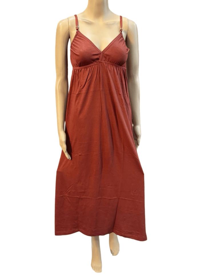 BRA ATTACHED NIGHTY SLIP