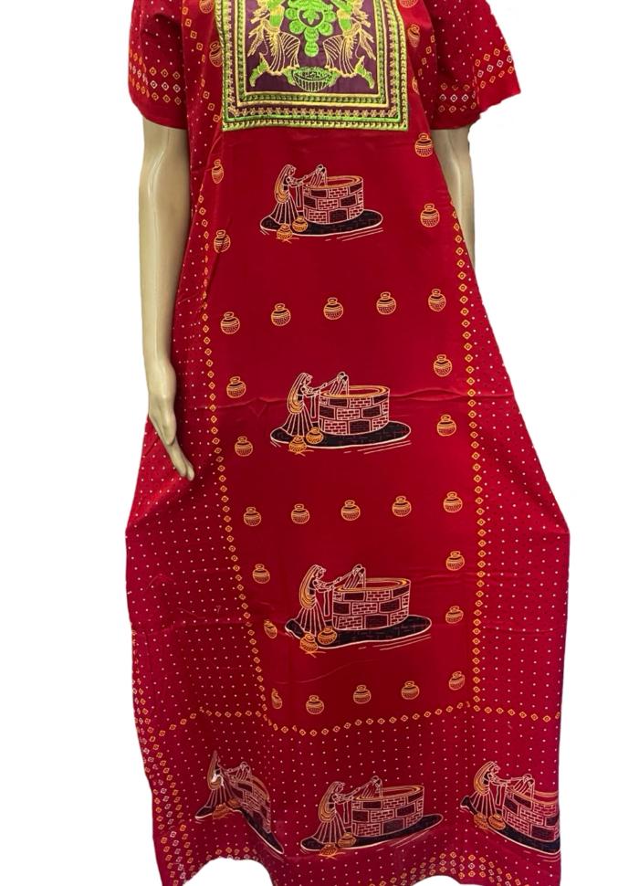 Gujuri Embroidery Nighty