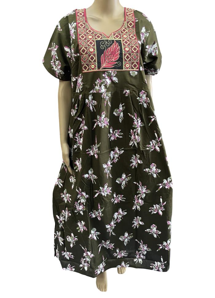 Frock Embroidery Nighty